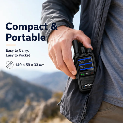 ALTISLINK D1 4G LTE + Analog Unlimited Range PTT Walkie Talkie