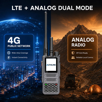 ALTISLINK DG1 4G LTE + Analog Unlimited Range PTT Walkie Talkie with GPS