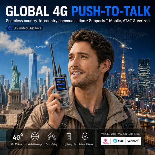 ALTISLINK DG1 4G LTE + Analog Unlimited Range PTT Walkie Talkie with GPS