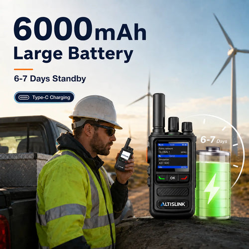 ALTISLINK D1 4G LTE + Analog Unlimited Range PTT Walkie Talkie