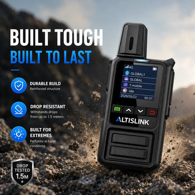 ALTISLINK S1 4G LTE Unlimited Range PTT Walkie Talkie